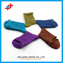 2015 New arrival Hot sale ladies colorful hollow out cotton socks